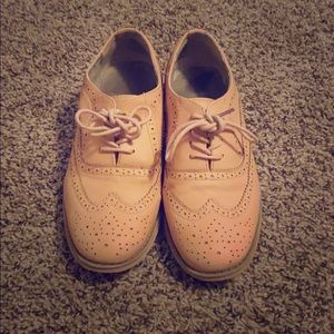 Babe pink oxford casual leather shoe 💋